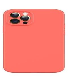 USAMS Apple  iPhone 12 Magnetic Liquid Silicone Case Orange