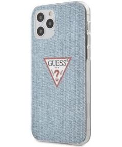 Guess   iPhone 12 Pro Max PC/TPU Denim Triangle Cover Light Blue