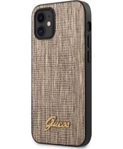 Guess Apple  iPhone 12 mini 5.4'' Lizard Cover Gold
