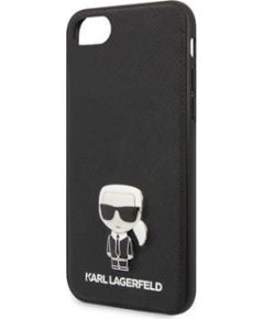 Karl Lagerfeld   iPhone 7/8/SE Saffiano Iconic Cover Black