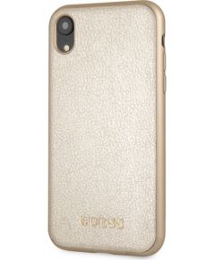 Guess Apple  iPhone XR Iridescent PU Leather Hard Case Gold