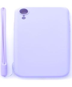 Evelatus Apple  iPhone XR Soft Touch Silicone Case with Strap Purple