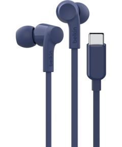 Belkin SoundForm Headset Wired In-ear Music/Everyday USB Type-C Blue