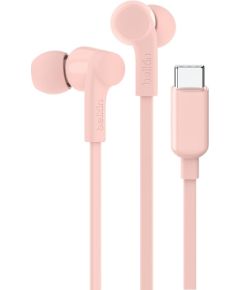 Belkin SoundForm Headset Wired In-ear Music/Everyday USB Type-C Pink