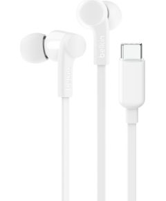 Belkin SoundForm Headset Wired In-ear Music/Everyday USB Type-C White