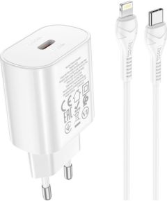 LĀDĒTĀJS Hoco TYPE C PD 25W QC3.0  LIGHTNING 8-PIN JETTA N22