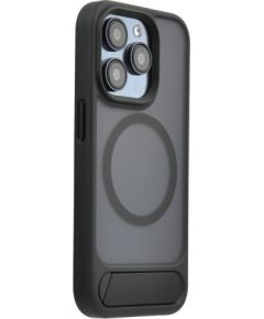 Evelatus Apple  iPhone 16 Pro Max Rubber Coated MagSafe With Stand Case Black