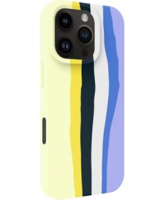 Evelatus Apple  iPhone 16 Pro Max Multi-Colored Silicone Case With MagSafe Ceramic White