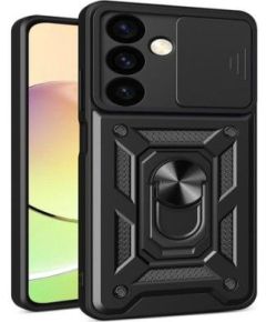 iLike Samsung  Galaxy S24 with camera cover Hybrid Armor Camshield CASE Black
