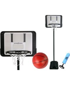Leantoys Basketball Basket Adjustable Height Garden Black 250 cm