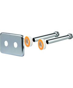 Carlo Poletti dubultais sienas pieslēgkomplekts 1/2`, d16, L-120mm (int.40mm), hromēts