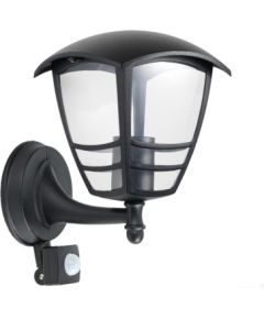 Sensorlampa TEVIO KG E27 melna IP54