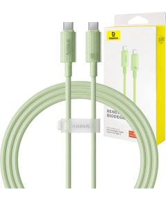 Fast Charging cable Baseus USB-C to USB-C Habitat Series 1m 100W (green)