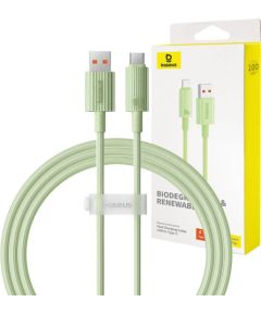 Fast Charging cable Baseus USB to USB-C Habitat Series 1m 100W (green)