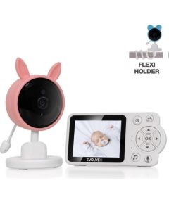 EVOLVEO Baby Monitor N3, LCD displej, IR přísvit, růžová