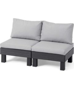 Keter Садовый диван двухместный Elements 2 Seater серый/светло-серый