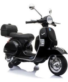 Lean Cars Vespa Scooter Electric Ride On Motorcycle - Black