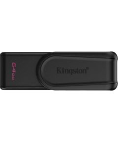 Kingston  64GB Portable USB 3.2 Gen 1 DataTraveler Exodia S (Black/Black)
