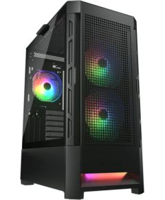 COUGAR DUOFACE RGB PC Case, Mid Tower, Black