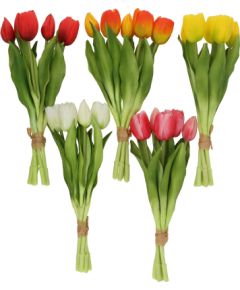Artificial flower FLOWERLY H30cm 5pcs tulips, mix