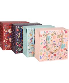 Gift bag BOXY L, 27x27x13cm, mix