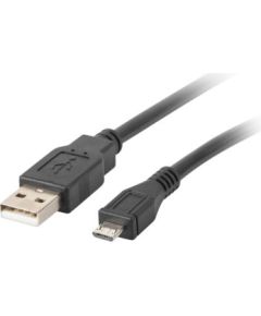 Lanberg CA-USBM-10CC-0018-BK USB cable USB 2.0 1.8 m Micro-USB B USB A Black
