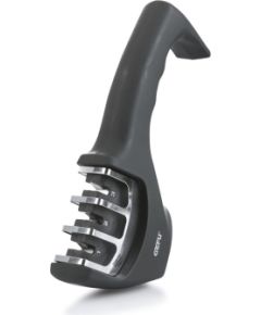 GEFU COLT Pull through knife sharpener Black, Stainless steel