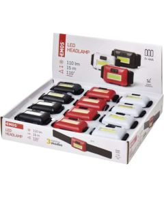 COB LED priekšējais lukturis, 110 lm, 3× AAA, 12 gab, , vitrīna, EMOS