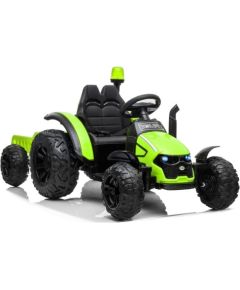 Lean Cars Electric Ride On Tractor HZB-200 with Trailer Green