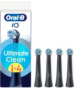 Braun iO RB CBF-4-1 Oral-B UltimateClean zobu birstes uzgaļi, melni, 4gab