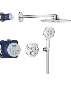 Grohe iebūvējamā dušas sistēma ar termostatu SmartControl Rainshower SmartActive 310, hroms