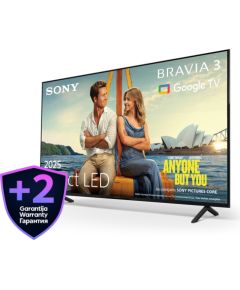 Sony 65" BRAVIA 3 Direct LED Google TV televizors (2025)