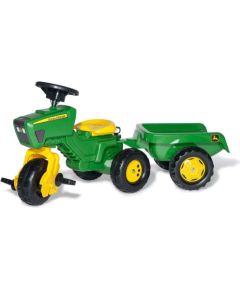Rolly Toys 052769 Traktor Rolly-Kid John Deere 3-Kołowy z Przyczepą
