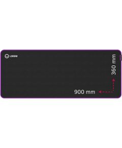 Lorgar Main 319, Gaming mouse pad, High-speed surface, Purple anti-slip rubber base, size: 900mm x 360mm x 3mm, weight 0.6kg