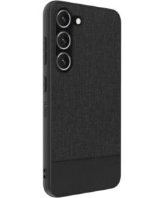 iLike Samsung  Galaxy S23 Plastic Leather Back Cover Black