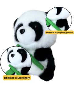 Leantoys Pluszowa Maskotka Przytulanka Panda Z Bambusem 18cm
