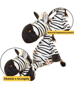 Leantoys Pluszowa Maskotka Przytulanka Zebra Biało Czarna 25cm