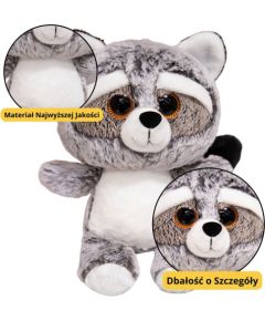Leantoys Pluszowa Maskotka Przytulanka Szop Duże Oczy 22cm