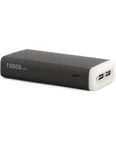 Platinet PMPB10PAB Power Bank 10000mAh Ārējs akumulātors ar Ambient apgaismojumu un 2x USB 5V 1A / 2.1A Melna