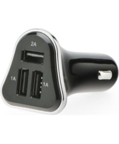 Blun Triple Автомобильная зарядка 3 x USB / 4A Черная