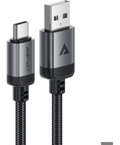 Acefast   C20-04 USB-A to USB-C aluminum alloy charging data cable Black