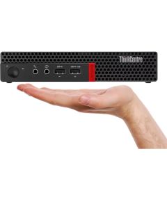 Lenovo ThinkCentre M910x|i5-7500|8GB DDR4|256GB SSD| Windows 10 Pro|Mini PC melns (atjaunots)