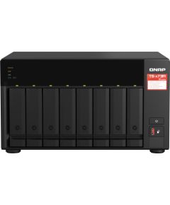 QNAP TS-873A NAS Tower Ryzen Embedded V1500B 8 GB DDR4 30.72 TB SSD QuTS hero Black