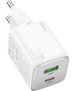 Charger Hoco N41 20W GaN USB-A/USB-C white