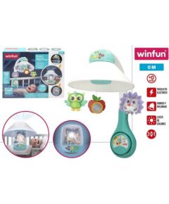 Win Fun Karuselis muzikālais uz baterijām ar nākts lampiņu bērnu gultiņai no 0 men CB46702