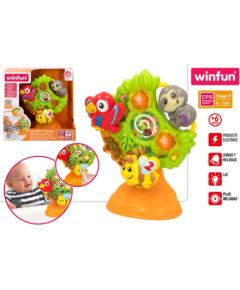 Win Fun Muzikālais attīstošais koks ar dzīvniekiem ar daudzām spēlēm, ar gaismu un skaņu (spāņu val.) no 6 men. CB46691
