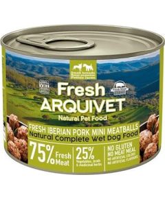 ARQUIVET Fresh Iberian Pork Mini Meatballs - wet dog food - 200g
