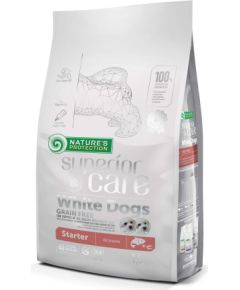 NATURE'S PROTECTION Superior Care White Dogs Grain Free Starter Salmon - dry food for white-coated puppies - 1.5 kg