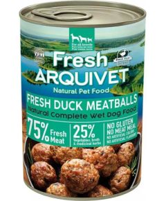 ARQUIVET Fresh meatballs with duck, sweet potato and orange - wet dog food - 400 g