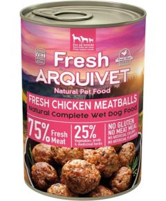 ARQUIVET Fresh Chicken Meatballs - wet dog food - 400g